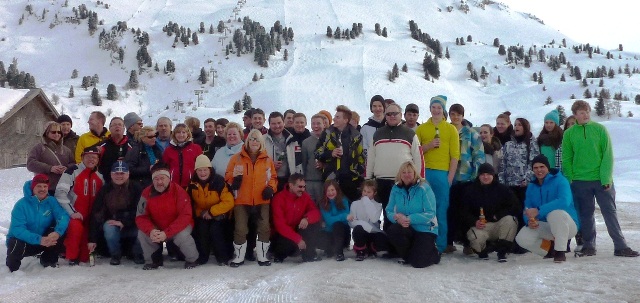 Die Mitglieder und Feunde des Frohsinn erlebten einen herrlichen Skitag in Warth-Schröcken